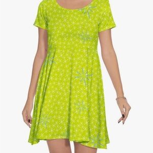 Lime Green Star Pattern Dress I wore it for Halloween to dress up as joy